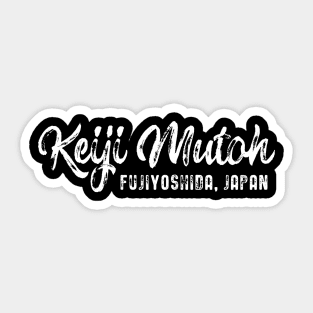 The Great Muta - Keiji Mutoh Script Sticker